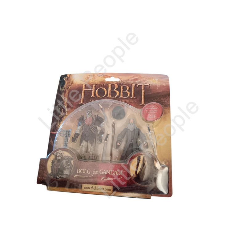 The Hobbit Unexpected Journey Bolg & Gandalf - 2 Pack Figurines NIB