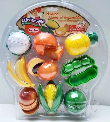 Red Box Toy Slice a Rific Peelable Fruits & Vegetables 22241