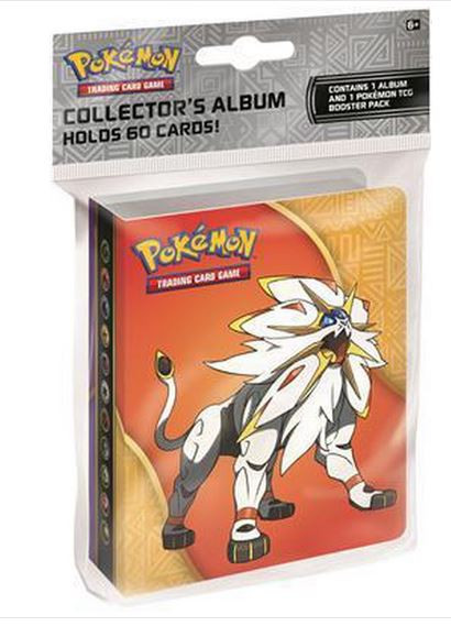 Pokemon SUN & MOON Salgaleo & Lunala Mini 60 Card album +PACK