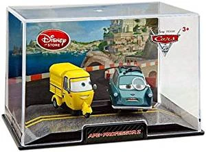 Disney Store Cars 2 Ape & Professor Z Die Cast Car In Collector's Case