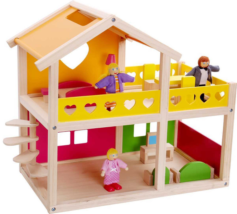 Wooden Dollhouse Mansion With Conservatory 1:12th Scale