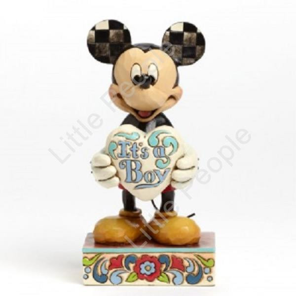 Jim Shore Disney Traditions It's A Boy New Baby Boy Mickey Mouse RETIRED