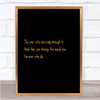 Change The World Quote Print Black & Gold Wall Art Picture