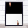 Peace Of Mind Abstract Tools Lines Pattern Pencils Yin Yang Wall Art Print