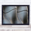Weave London Metal Abstract Wave Modern Pattern Shapes Mesh Wall Art Print