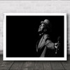 Aswad Reggae Performance Microphone B&W Artist Singer Sing Wall Art Print