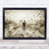 Break Time Portal Frame Birds Watch Clock Business Finance Wall Art Print Break Time Portal Frame Birds Watch Clock Business Finance Wall Art Print