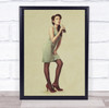 Pin Up Girl Pinup Vintage Old Cocacola Boom Coke Coca Cola Wall Art Print
