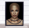 Serial No 080984 Girl Doll Thailand Portrait Face Necklace Wall Art Print