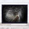 Hair With Dust Girl Flash Fast Dance Dancer Head Portrait Wall Art Print Hair With Dust Girl Flash Fast Dance Dancer Head Portrait Wall Art Print