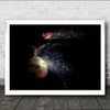 Back In The High Life Vase Disintegration Smoke Dissolve Wall Art Print