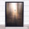 Good Morning Sunrise Light Shadow Figure Silhouette Dawn Wall Art Print