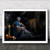 The Passing Pieta Dying Death Religious Church Painterly Wall Art Print