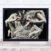 Wolf Daughters Performance Fang Girl Woman Creative Edit Wall Art Print