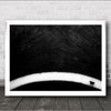 Black Dog Line Conceptual B&W Road Dogs Pet Pets Animal Wall Art Print