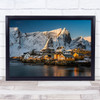 Sakrisacy Sakrisoy Reine Norway Mountains Travel Famous Wall Art Print