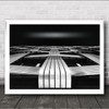 Who Holds It All Together Abstract Architecture Stripes Wall Art Print