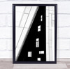 Windows Monochrome Abstract Architecture Vienna Wall Austria Art Print