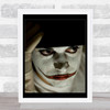 Clockwork Orange Clow Body Paint Eerie Portrait Person Wall Art Print