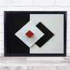 Square Design Abstract Still Life Cube Shapes Yin Yang Wall Art Print