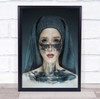 Rabbi 2 Portrait Woman Face Female Girl Paint Painted Wall Art Print