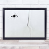 Splatter Abstract Dot Crack Line B&W Drop Lines Black Wall Art Print