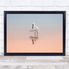Spoonbill In The Sunrise Light Minimalism Bird Animal Wall Art Print