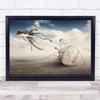 Above The Clouds Octopus Squid Shell Surreal Seafood Wall Art Print