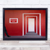 Entrance Conceptual Red White Doors Sign Leg Walking Wall Art Print Entrance Conceptual Red White Doors Sign Leg Walking Wall Art Print