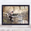 Happy Splash Boy Child Stream River Play Playing Fun Wall Art Print