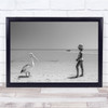 Mekdi And The Pelican Child Kid Childhood Bird Birds Wall Art Print