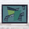 Special Green Wall Nijmegen Facade Geometry Lines Windows Art Print