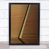 The Corner Abstract Lines Gold Golden Geometry Metal Wall Art Print