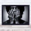 Woman Female Face Eye Finger Liquid Cry Crying Paint Wall Art Print