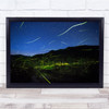 Light Of Fireflies Abstract Lights Sky Night Valley Wall Art Print