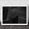 Rooftops Lisbon Roof Roofs Rooftop B&W Architecture Wall Art Print