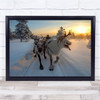 The Morning Drive To Herd Reindeer Reindeers Tongue Wall Art Print