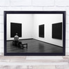 Enjoying Rothko Museum Concept Washington USA B&W Wall Art Print