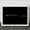 Minimal Backs 13 Horses Highlights Panorama Horse Wall Art Print