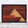 Rooftop Symphony Roof Klee Abstract Brick Tile Wall Art Print