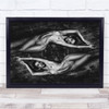 Yin Yang Two Naked Woman Posing Symmetrically Wall Art Print