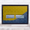 Windows Reflection And Shadow Yellow Pattern Wall Art Print