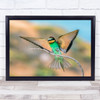 Beautiful Green Bird Majestic Wings Spread Wall Art Print
