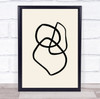 Shape 01 Shapes Graphic Lines Illustration Wall Art Print