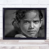 Staring Girl Portrait Gaze Maheshwar India Wall Art Print
