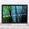 A Light In The Dark Night Tree Copenhagen Wall Art Print