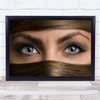 Eyes Portrait Hair Person Dunajska Streda Wall Art Print