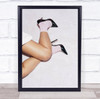 Pink Dreams 02 Fashion Heels Model Studio Wall Art Print