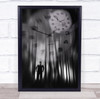 It's Time Muscle Abstract Man Silhouette Wall Art Print