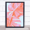 Monstera Orange 04 Studio Botanical Leaf Wall Art Print
